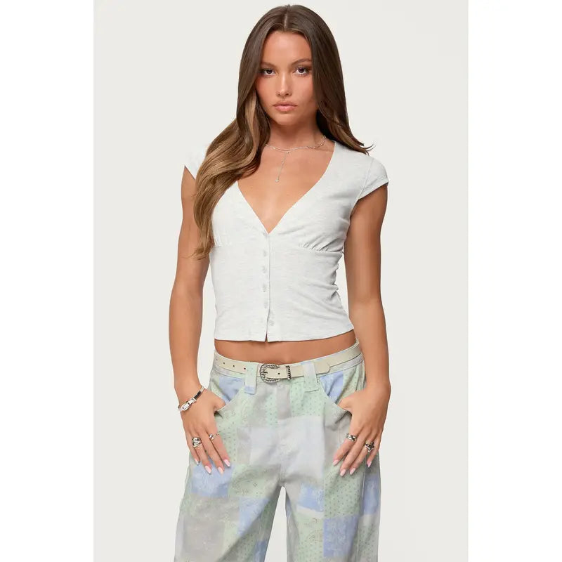 Alza Button Up Top
