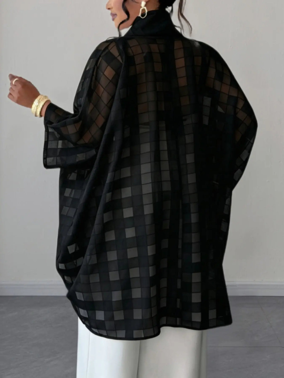 Plus Size Women's Plaid Simple Casual Loose Long Sleeve Turn-Down Collar Shirt Blouse, Casual Comfy Classy, Comfortable, Stylish and Elegant Daily Wear, Perfect for All Seasons