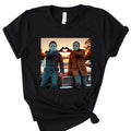 Retro Halloween Horror Mask Heart‑Hands Tee