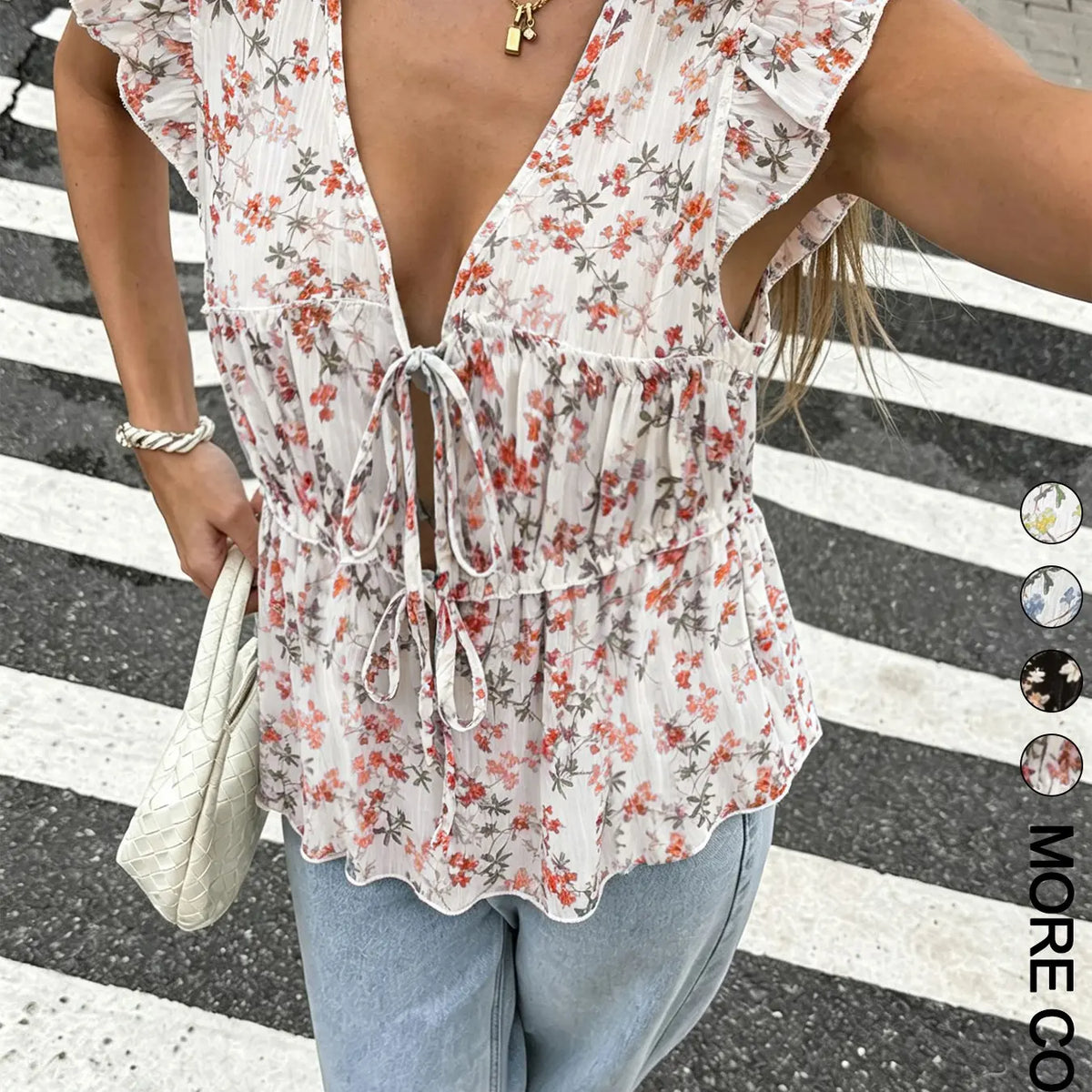 Women's Sleeveless Fitted Shirt Blouse Top Print, Fashionable Breathable For Summer Blouses Shirts Tops