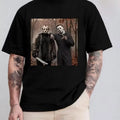 Graphic Printed T-Shirt Gift For Everyone Shirt, Friday The 13Th, Jason And Michael Shirt, Horror Characters Friend, 90S Halloween Movie Shirt Designs T-Shirt For Men And Women