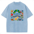 Holafish 2026 Pure Cotton Crewneck Oversized "The caterpillar" Printed Acid Wash T-Shirt Retro Graphic Printed Unisex Fashion Tees Deals For You Days Summer Deals For You Days