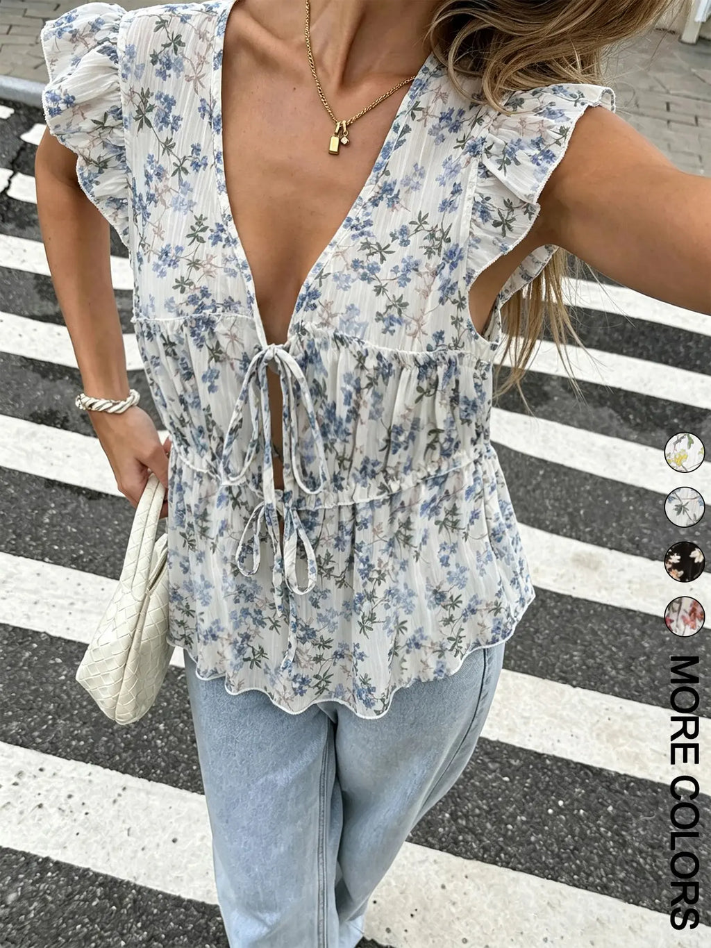 Women's Sleeveless Fitted Shirt Blouse Top Print, Fashionable Breathable For Summer Blouses Shirts Tops