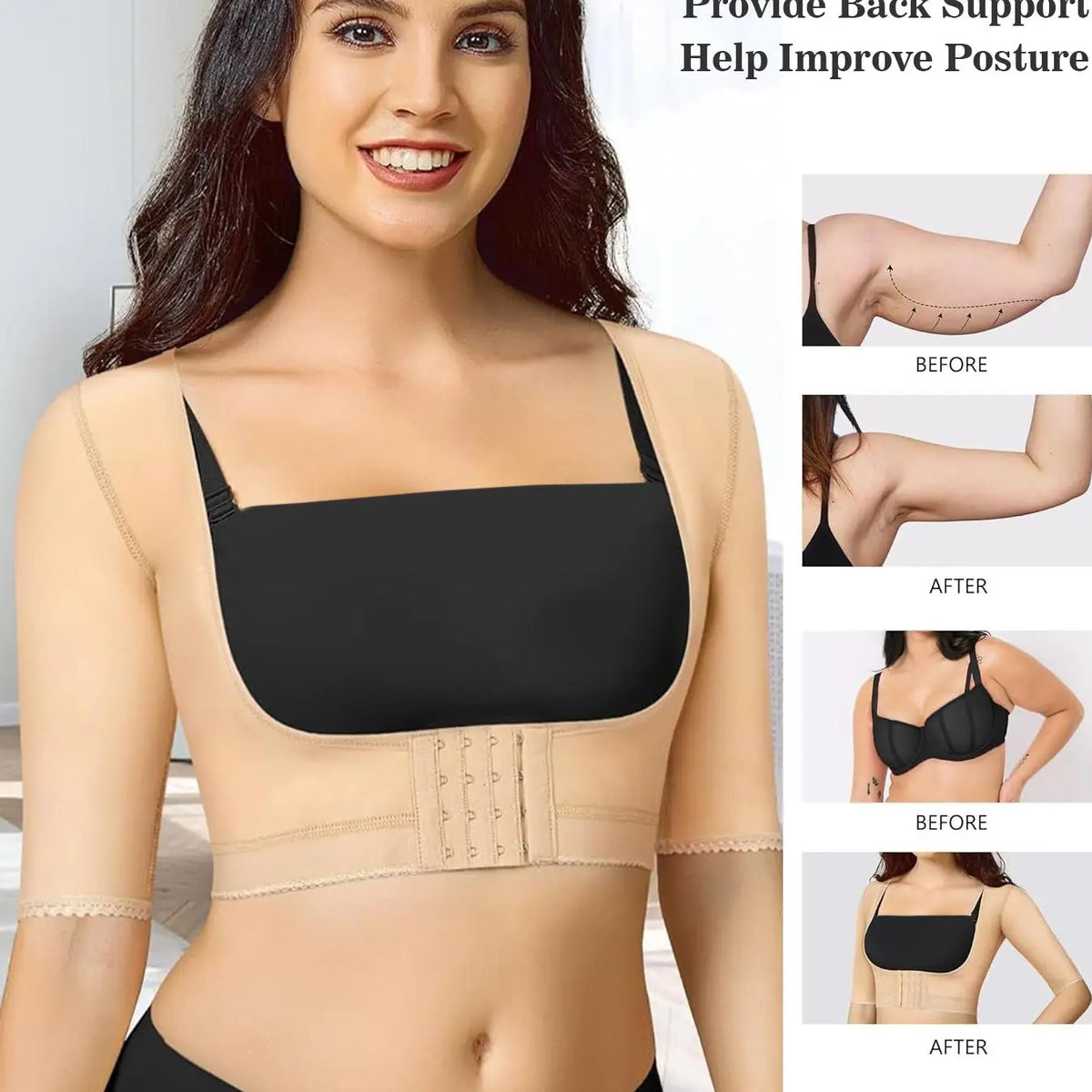 Women's Slimming Compression Shirt, High Elasticity U-Cut Design, Anti-Sagging, Easy Wear & Remove, All Seasons Casual Top Underwear christmas push up bra Body Sculpting Shirt