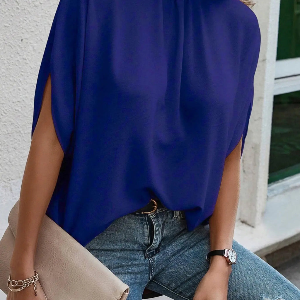 Women's Casual Loose Batwing Sleeve Shirt, Comfortable and Stylish Top for Daily Wear, Perfect for Relaxed and Everyday Use, Casual Summer Tops