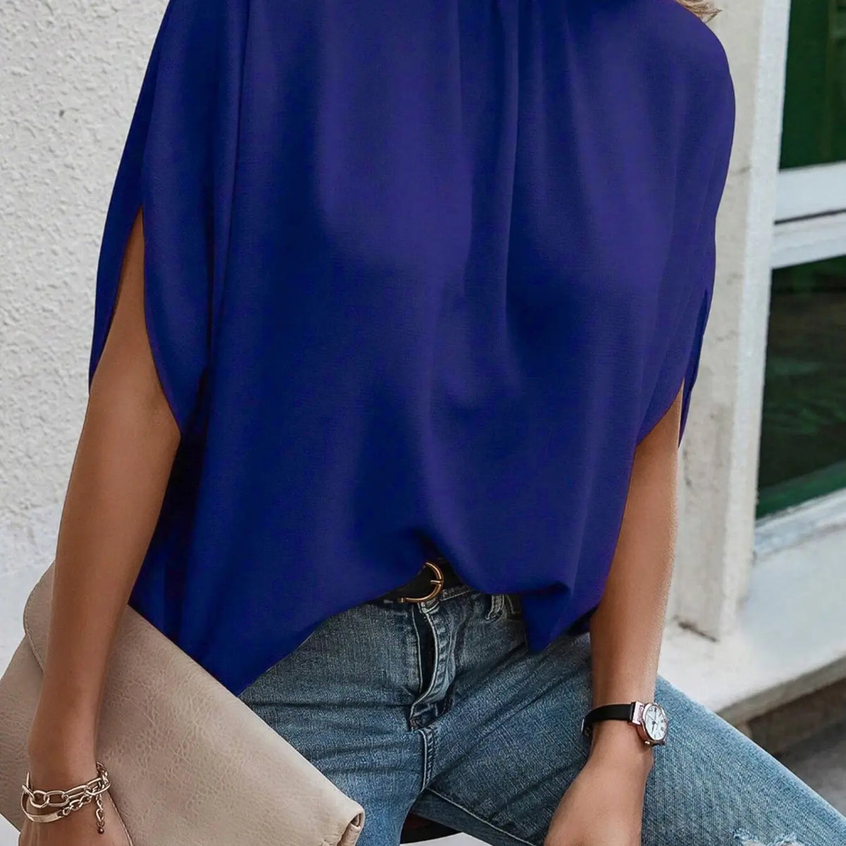 Women's Casual Loose Batwing Sleeve Shirt, Comfortable and Stylish Top for Daily Wear, Perfect for Relaxed and Everyday Use, Casual Summer Tops