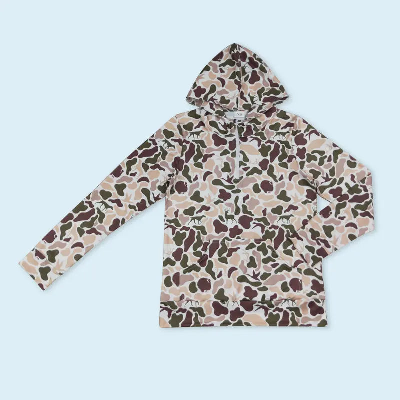 Women's Soft Spandex Print Fabric Fashion Camouflage Hunting Pullover Top, Tops for Women