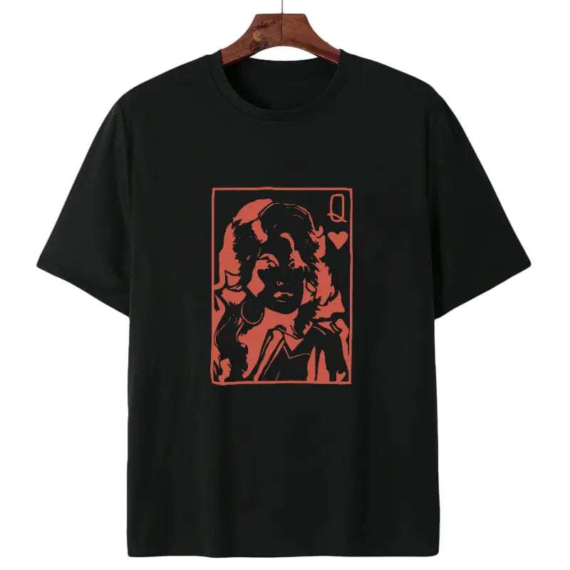 Women's Short-Sleeve Round Neck Graphic T-Shirt - Vintage School Punk Rock Band Print, Fun Thriller Horror Design, Abstract TV Poster Animated Portrait Elements, Soft 100% Cotton Casual Top, Printed & Shipped in the US, Shortsleeve, Tshirt