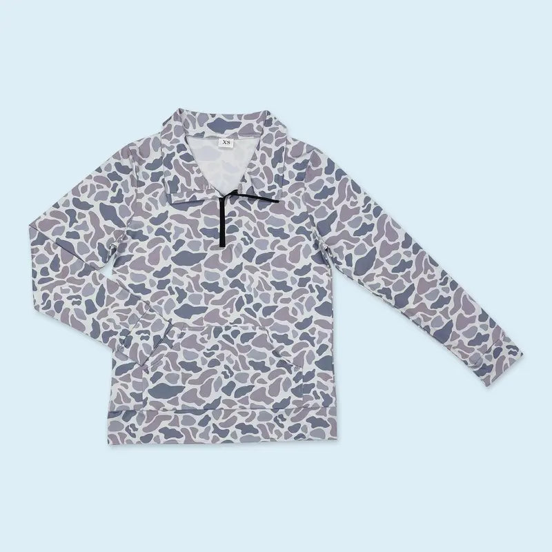 Women's Soft Spandex Print Fabric Fashion Camouflage Hunting Pullover Top, Tops for Women