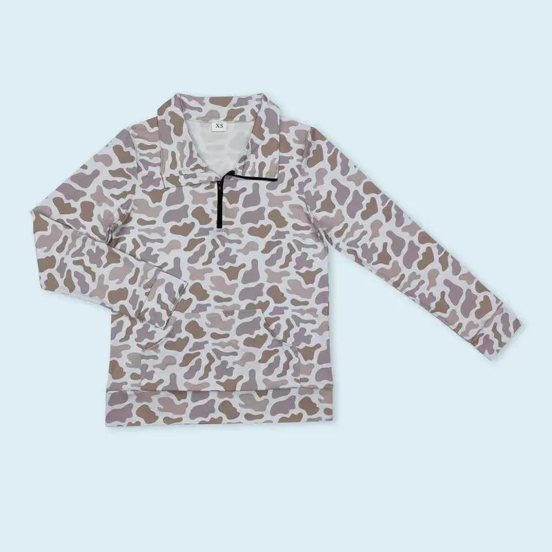 Women's Soft Spandex Print Fabric Fashion Camouflage Hunting Pullover Top, Tops for Women