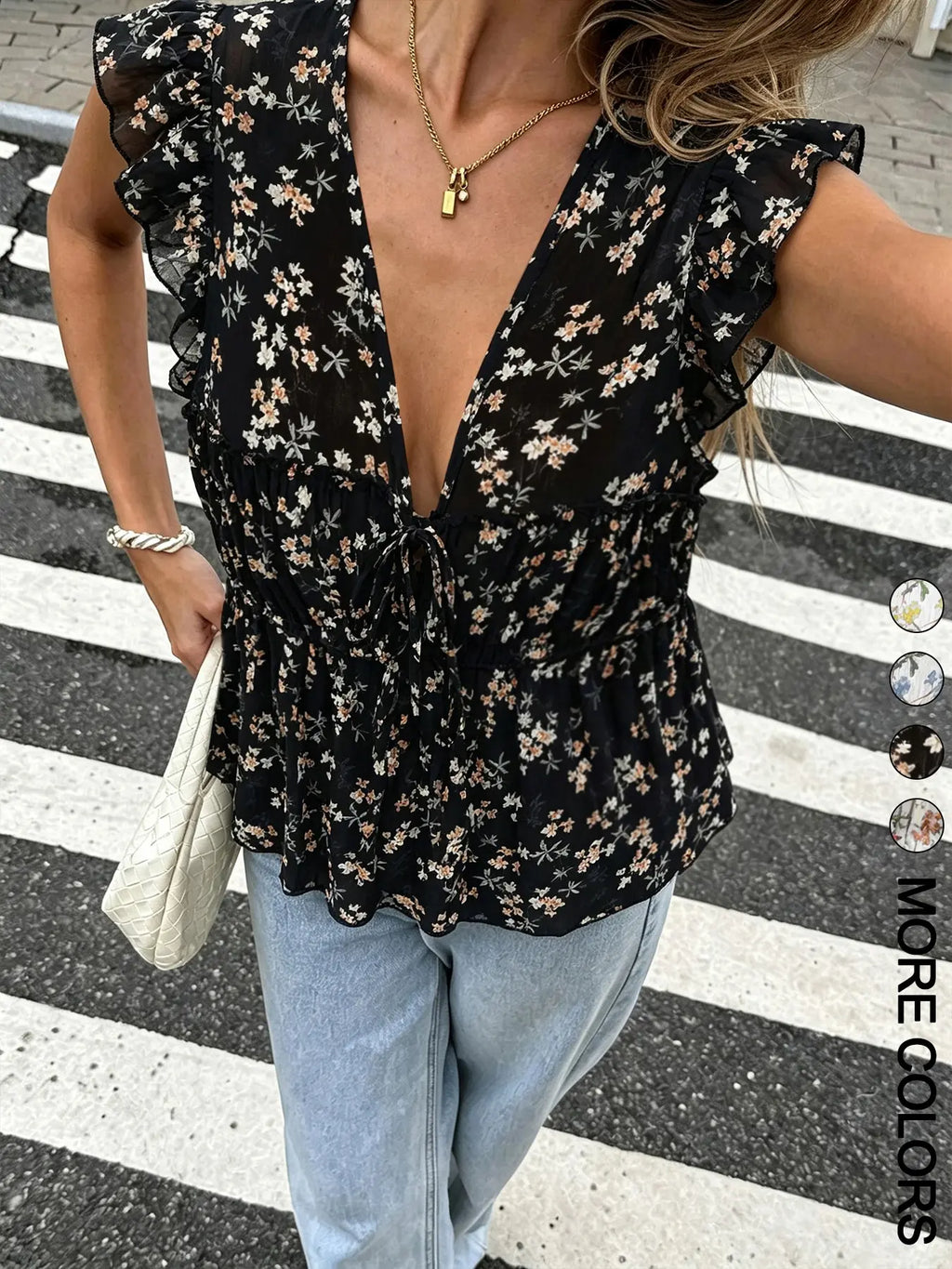 Women's Sleeveless Fitted Shirt Blouse Top Print, Fashionable Breathable For Summer Blouses Shirts Tops