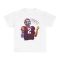 Clean Fit Tee 2026 Oversized Graphic Tee Johnny Manziel Money Football Shirt Texas A&M Heisman Trophy Retro Graphic Tee Distressed Unisex Cotton Collector Apparel unisex fashion choice.Breathable Cotton Casual TopUnisex Streetwear Tee