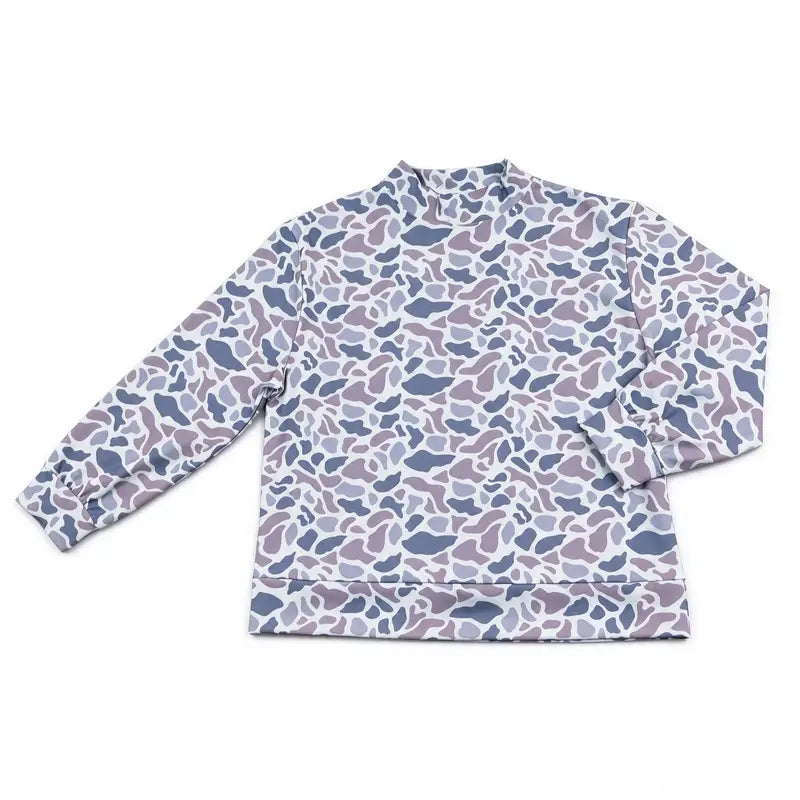 Women's Soft Spandex Print Fabric Fashion Camouflage Hunting Pullover Top, Tops for Women