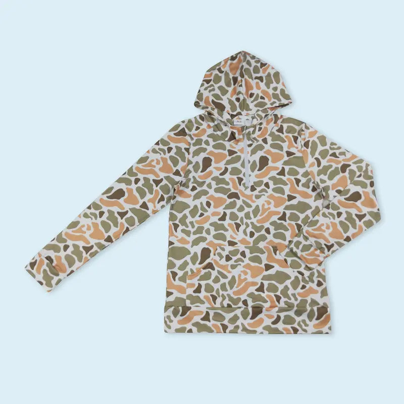 Women's Soft Spandex Print Fabric Fashion Camouflage Hunting Pullover Top, Tops for Women