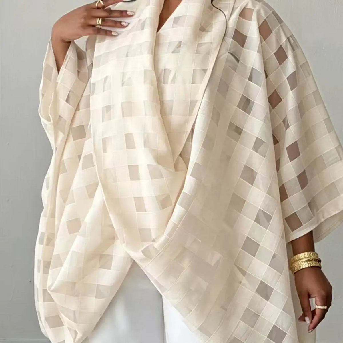Plus Size Women's Plaid Simple Casual Loose Long Sleeve Turn-Down Collar Shirt Blouse, Casual Comfy Classy, Comfortable, Stylish and Elegant Daily Wear, Perfect for All Seasons