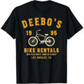 Men's Vintage Deebo's Bike Rentals Cotton Graphic T-Shirt - Short-Sleeve Classic Menswear Cloth, Casual Streetwear Fabric Top, Ideal Gift