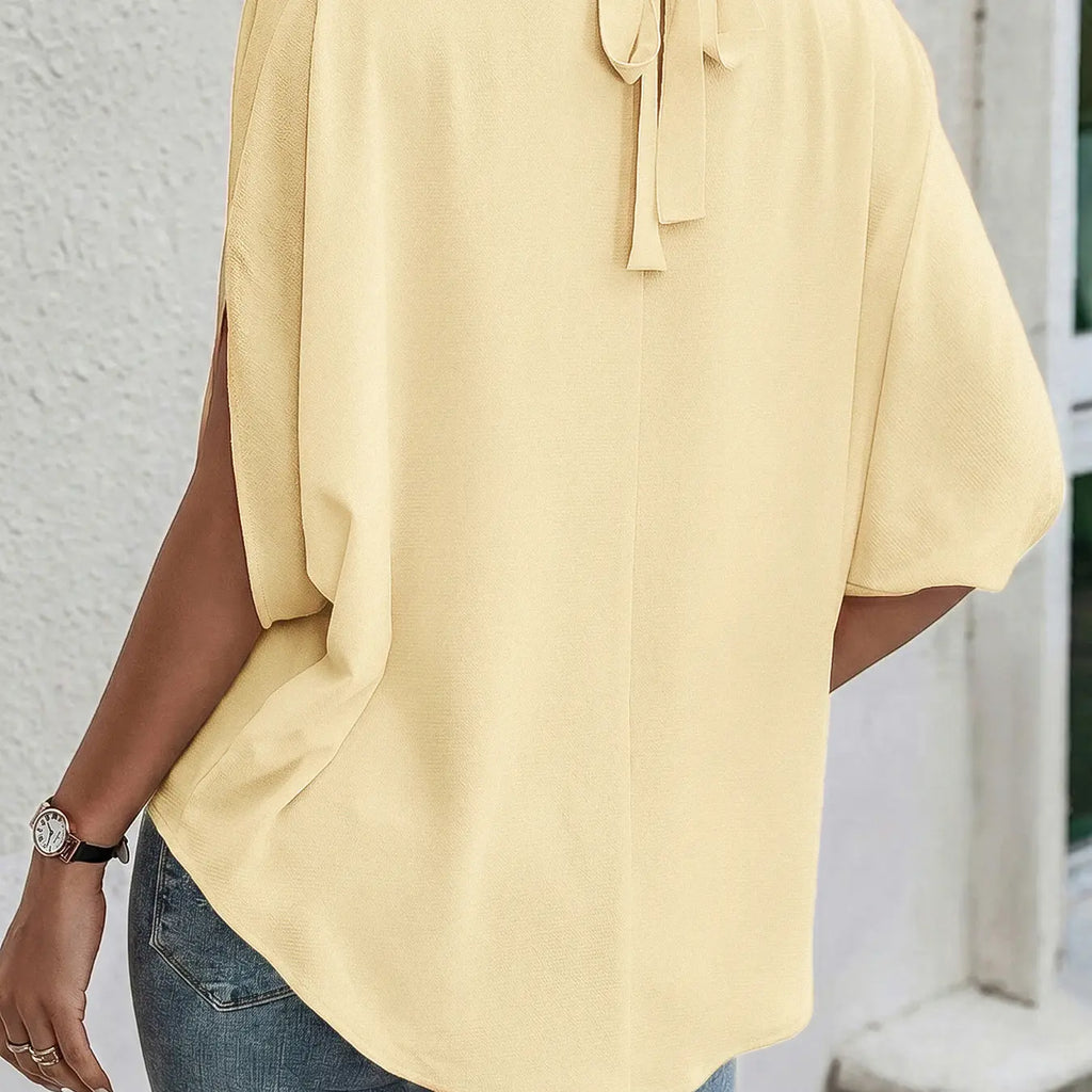 Women's Casual Loose Batwing Sleeve Shirt, Comfortable and Stylish Top for Daily Wear, Perfect for Relaxed and Everyday Use, Casual Summer Tops