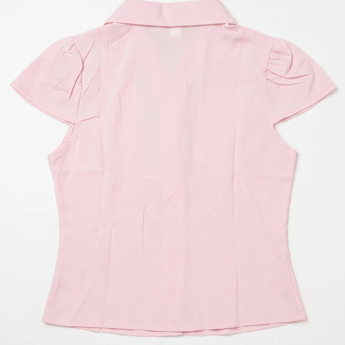 Versatile Blue & White Plaid Button-Down Shirt, Wrinkle Resistant Fitted Short Sleeve Shirt, Soft Stretch Cotton Top, 2026 Trending Preppy Style for Daily, Brunch, Campus and Street, Casual Sexy Outfit