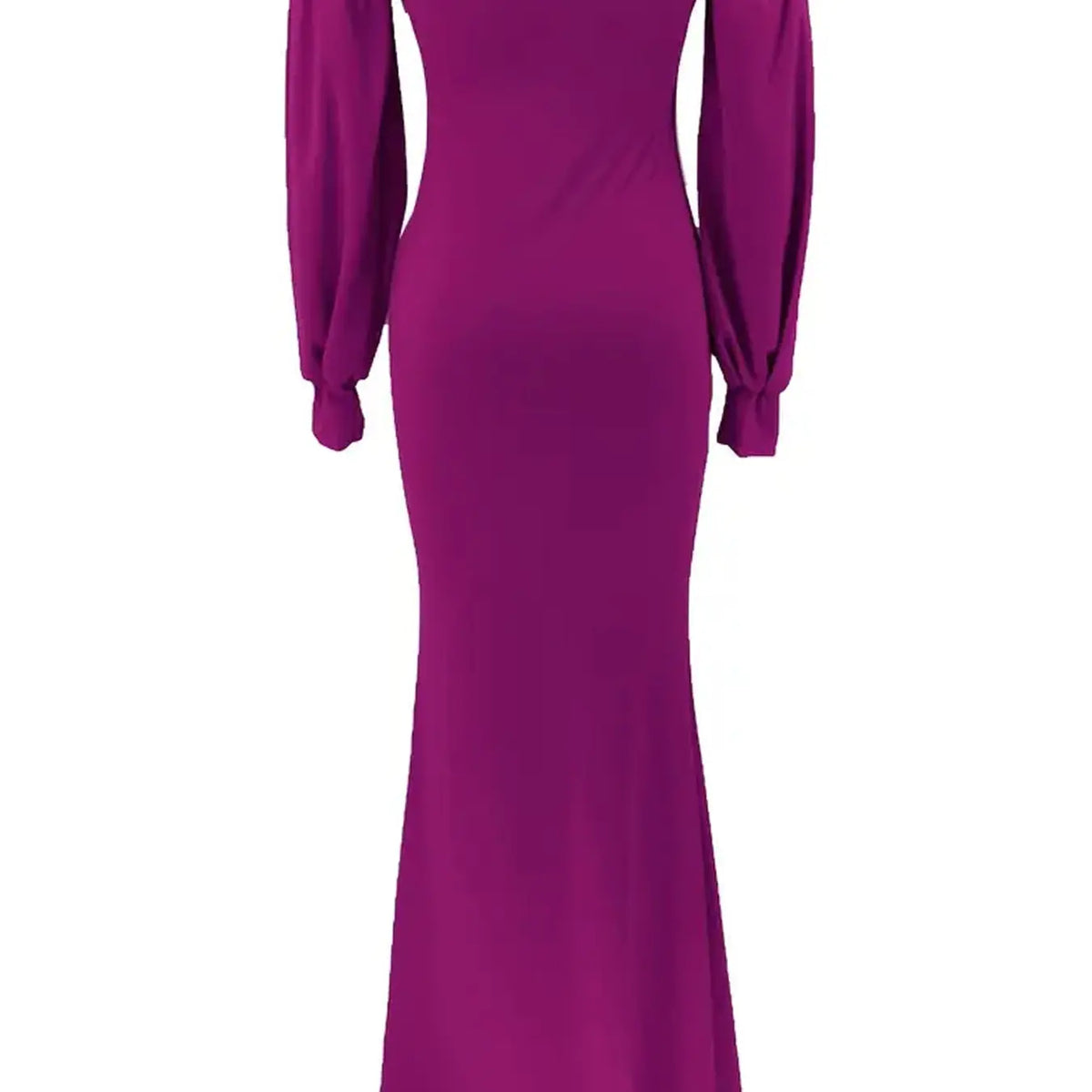 Women's Elegant, Off Shoulder Puff Long Sleeve Sweetheart Neck Corset Bodycon Maxi Dress, Front Zip Ruched Mermaid Hem Slit Formal Evening Wear Dress for Prom, Wedding Guest & Gala, Women's Spring Fall Fashion