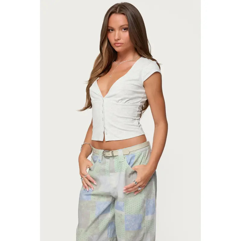 Alza Button Up Top
