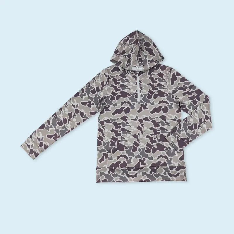 Women's Soft Spandex Print Fabric Fashion Camouflage Hunting Pullover Top, Tops for Women