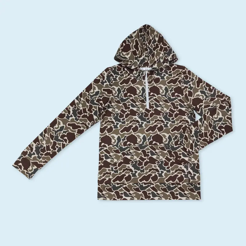 Women's Soft Spandex Print Fabric Fashion Camouflage Hunting Pullover Top, Tops for Women